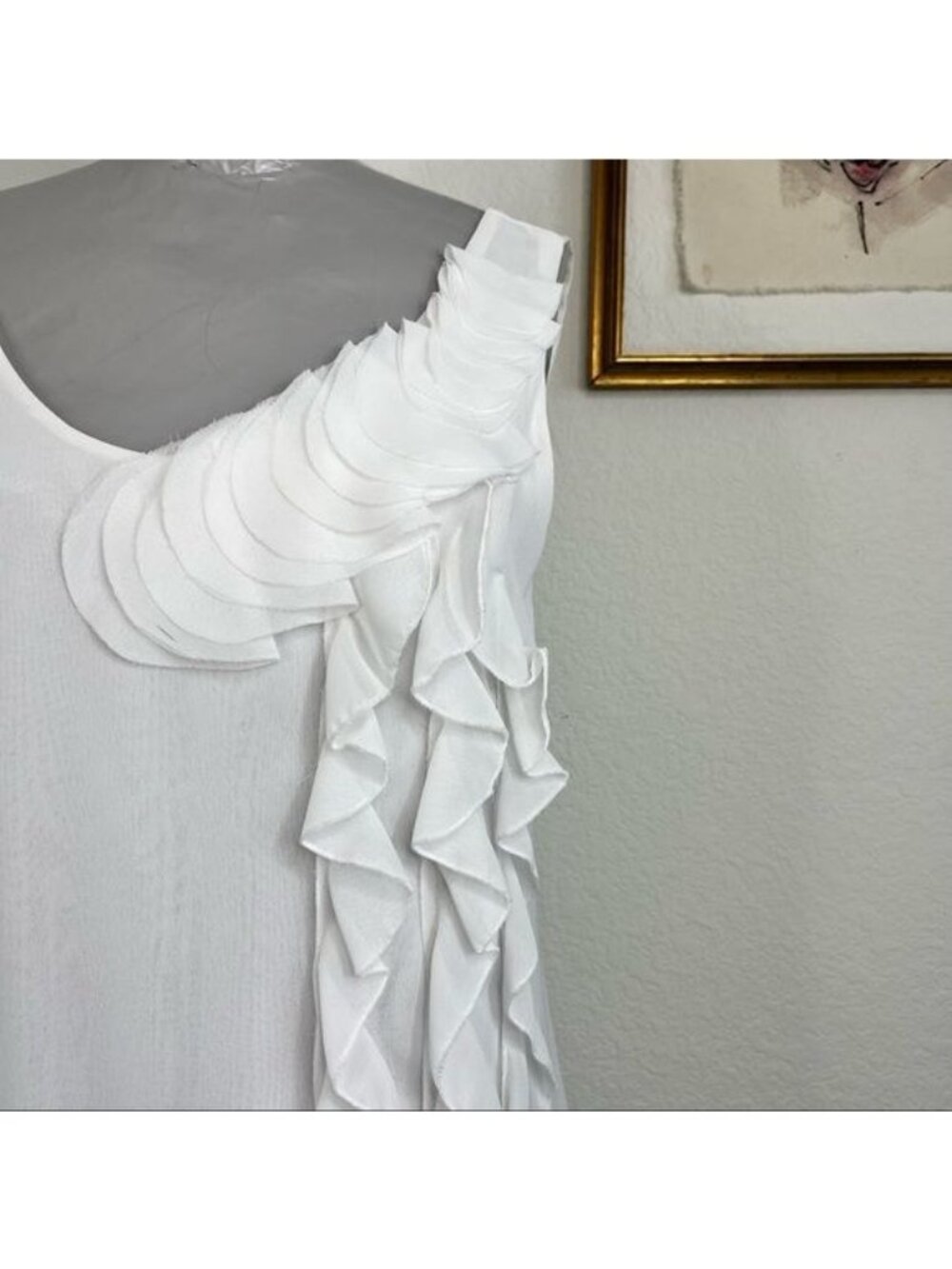 DVF Spring 2012 Ruffle Mini Sheath Dress - Picture 2 of 6